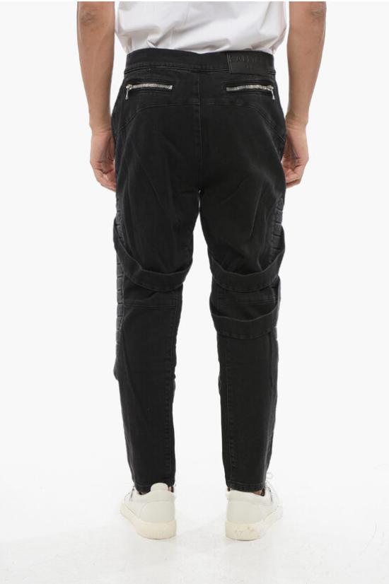  발망 데님 팬츠 YH0MI030DC590PC Black - BALMAIN