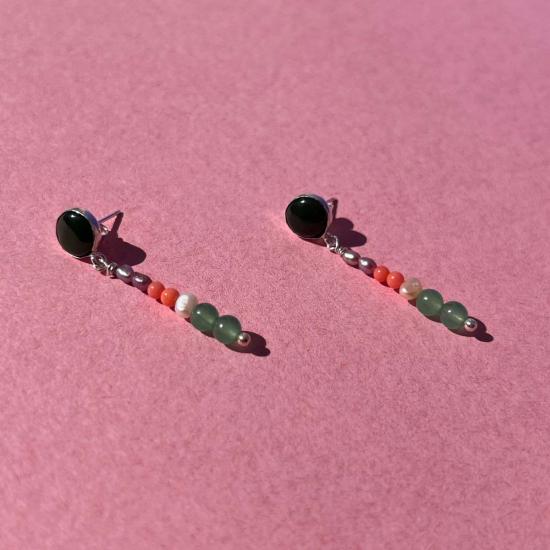  바디 더블 이어링 제이드 레프타일