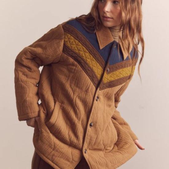  amente 봄버 자켓 아멘테 컬러 블록 봄버 재킷