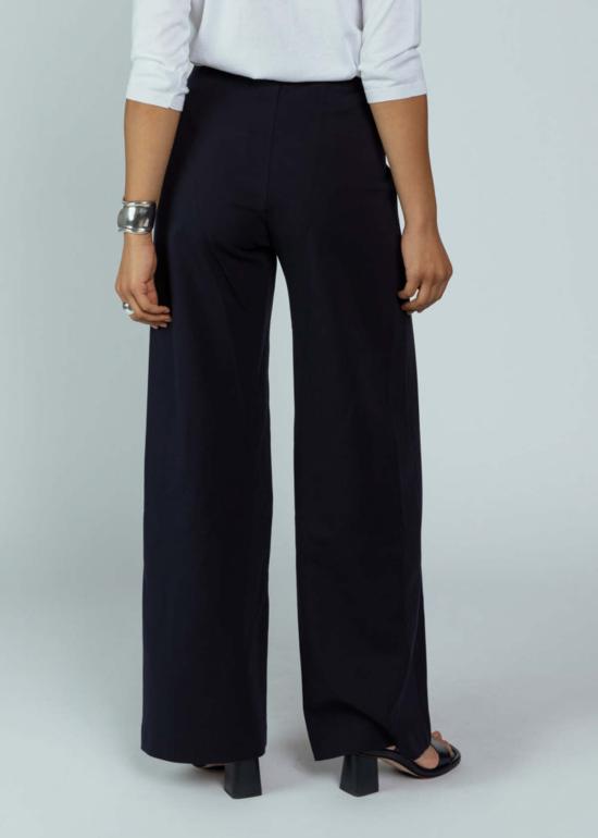  오디 스트레이트 팬츠 하이웨이스트 와이드 레그 팬츠 미드나잇 - ODEEH