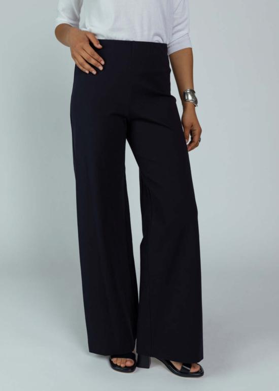  오디 스트레이트 팬츠 하이웨이스트 와이드 레그 팬츠 미드나잇 - ODEEH