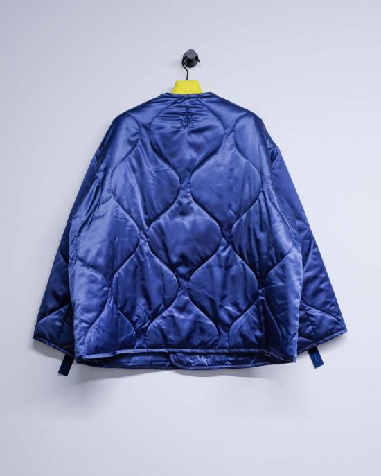  JW앤더슨 패딩 JW 앤더슨 라이트 인디고 나일론 오버사이즈 퀼팅 재킷 - JW ANDERSON