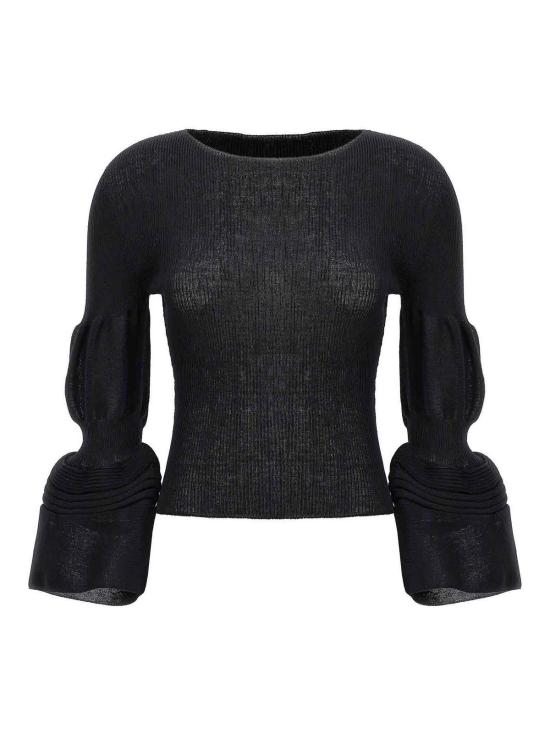  플리츠플리즈 민소매 티셔츠 IM46KN80115 Black