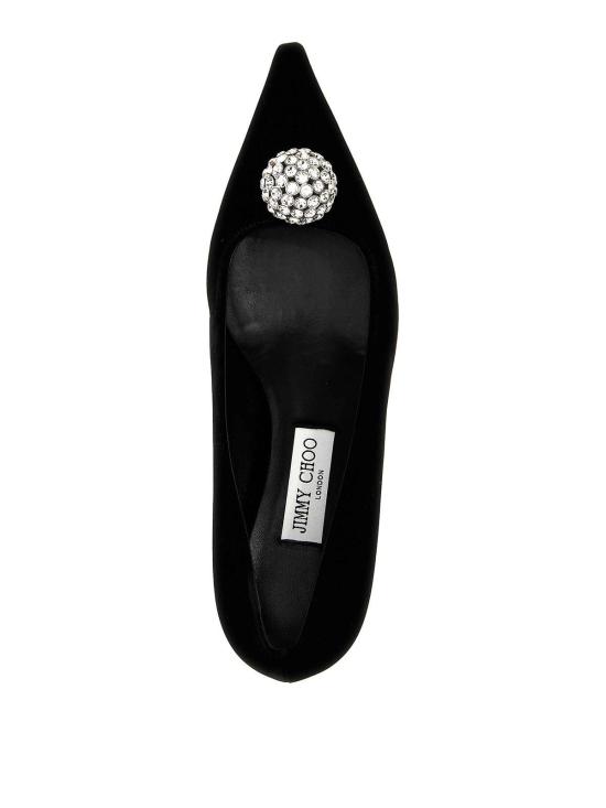 25SS 지미추 힐/펌프스 ORBPUMP50IQBBLACKCRYSTAL Black - JIMMY CHOO