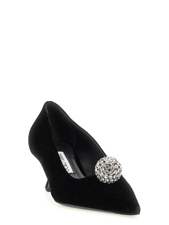 25SS 지미추 힐/펌프스 ORBPUMP50IQBBLACKCRYSTAL Black - JIMMY CHOO