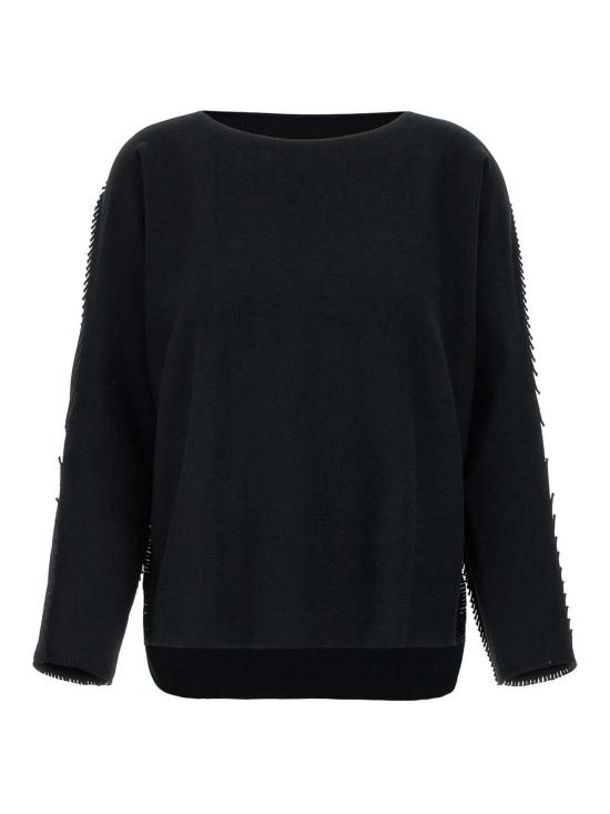  플리츠플리즈 스웨터 IM56KN85815 Black