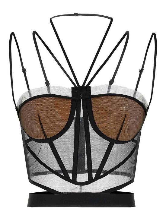 25SS 넨시 도자카 민소매 티셔츠 NDSS25TOP093BLACKNUDE Black