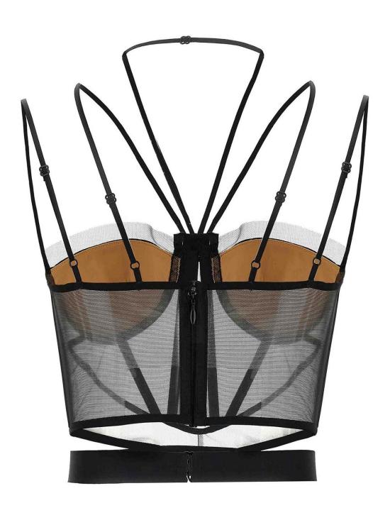 25SS 넨시 도자카 민소매 티셔츠 NDSS25TOP093BLACKNUDE Black - NENSI DOJAKA