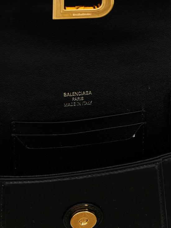  발렌시아가 아워글래스 스몰 플랩백 8285222ABQ81000 Black - BALENCIAGA