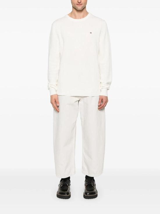 26SS 타미힐피거 스웨터 MW0MW36347Z00 White - TOMMY HILFIGER