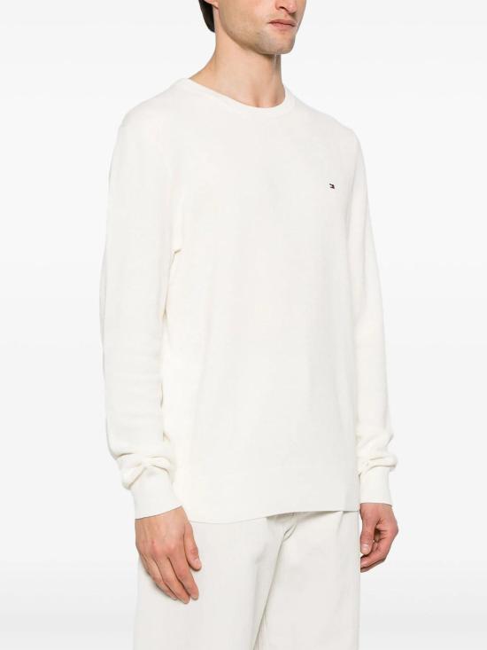 26SS 타미힐피거 스웨터 MW0MW36347Z00 White - TOMMY HILFIGER
