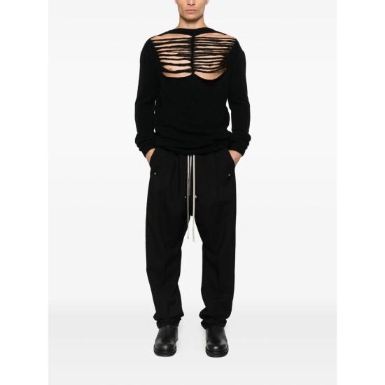 25FW 릭 오웬스 스웨터 RU02E1670 KGRIDP 09 BLACK - RICK OWENS