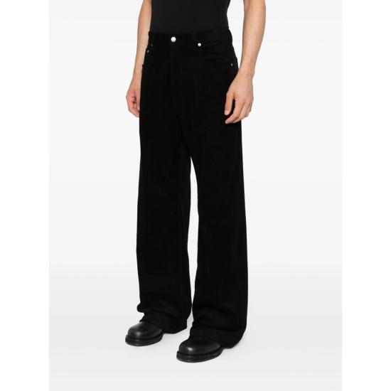 25FW 릭 오웬스 스트레이트 팬츠 RU02E1333 MLC9 09 BLACK - RICK OWENS