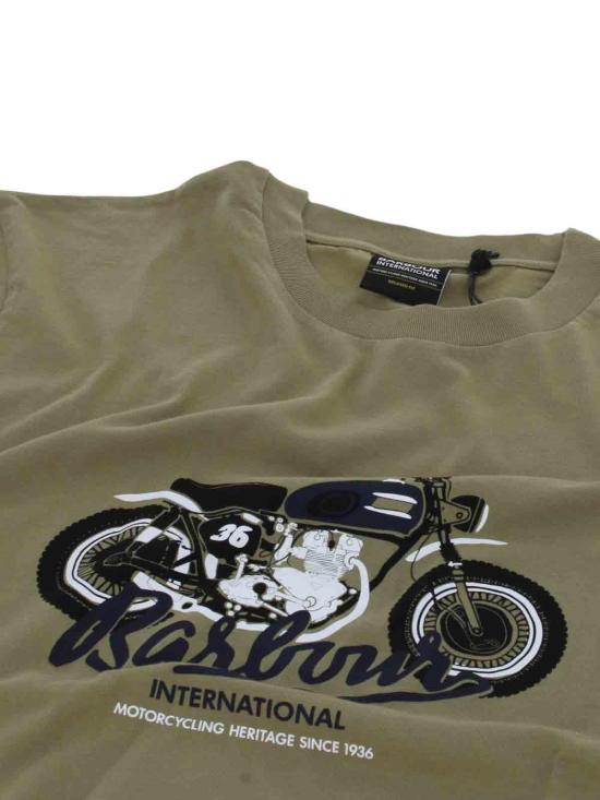  바버 반팔 셔츠 MMTS1388OL11 Green - BARBOUR