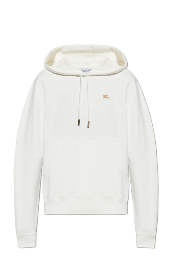 25FW 버버리 크로스 스티치 이퀘스트리안 나이트 로고 코튼 후드 8110965B7078 WHITE