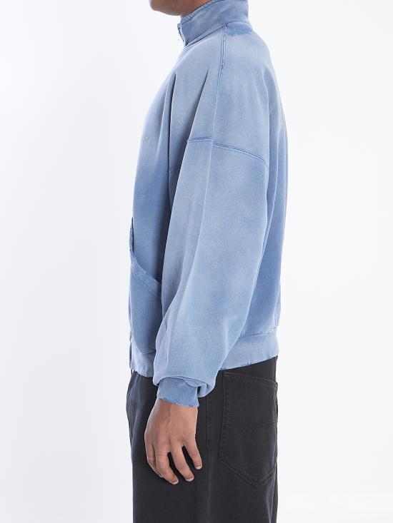 25FW 발렌시아가 집업 니트 844162TSVP1 4530 BLUE - BALENCIAGA