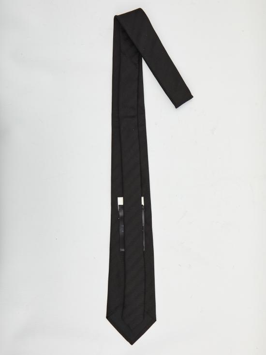 25FW 생로랑 넥타이 8249773Y009 1000 BLACK - SAINT LAURENT