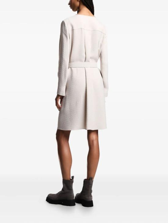 25FW 엠포리오 아르마니 미디 원피스 EW002310TE15812 F1028 WHITE - EMPORIO ARMANI