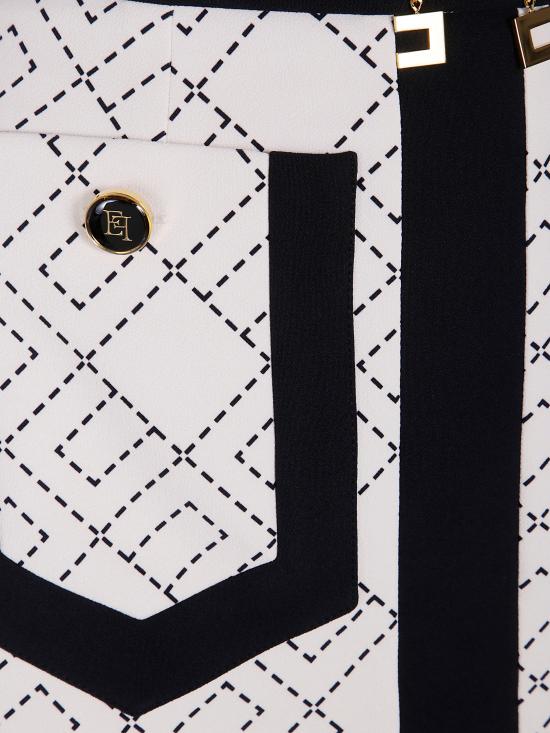 25FW 엘리자베타프랜치 미디 스커트 GOS0156E2 EF1 WHITE - ELISABETTA FRANCHI