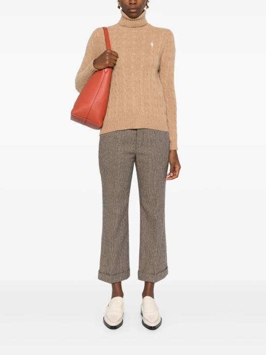 25FW 폴로 랄프로렌 울 캐시미어 케이블 니트 터틀넥  211888686 006 NUDE NEUTRALS - POLO RALPH LAUREN