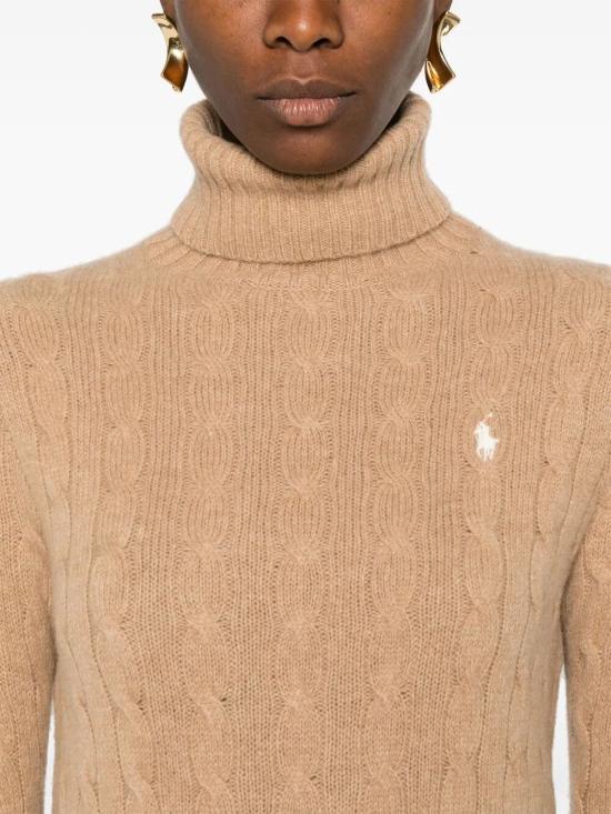 25FW 폴로 랄프로렌 울 캐시미어 케이블 니트 터틀넥  211888686 006 NUDE NEUTRALS - POLO RALPH LAUREN