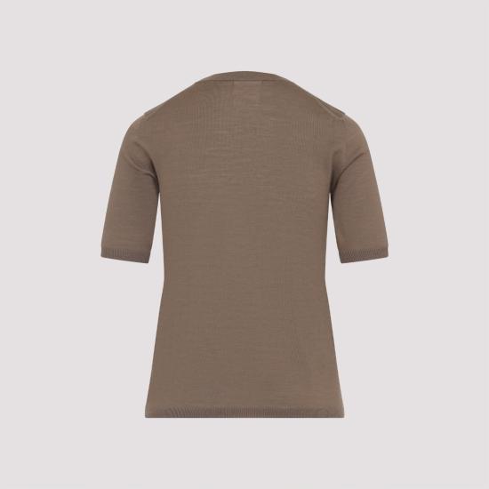 25FW 막스마라 반팔 티셔츠 252136616160012022 004 BROWN - MAX MARA