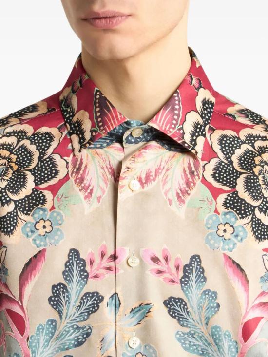 25FW 에트로 긴팔 셔츠 MRIB000199SP5F2 X0865 PRINT ON BORDEAUX BASE - ETRO