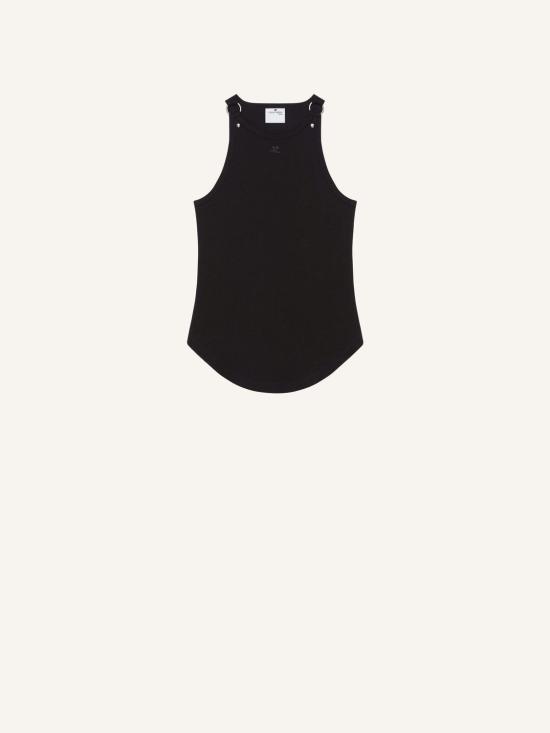 25FW 쿠레쥬 반팔 티셔츠 325JDE142JS0194 9999 BLACK