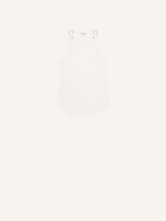 25FW 쿠레쥬 반팔 티셔츠 325JDE142JS0194 0001 HERITAGE WHITE