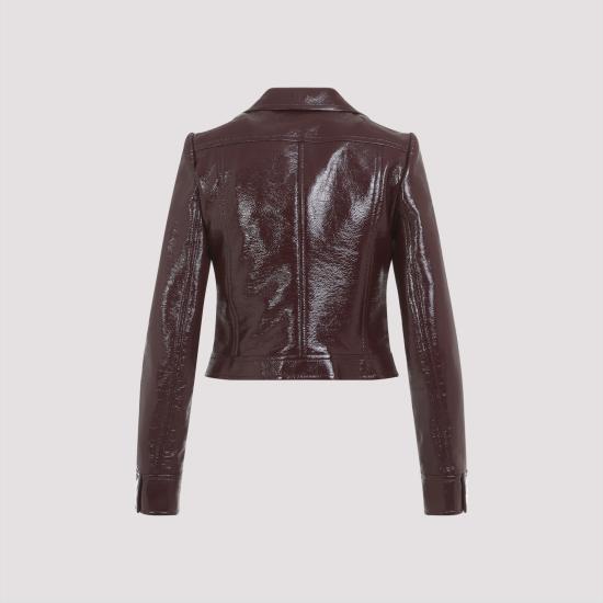 25FW 쿠레쥬 가죽 자켓 PERCBL005VY0014 4010 BURGUNDY - COURREGES