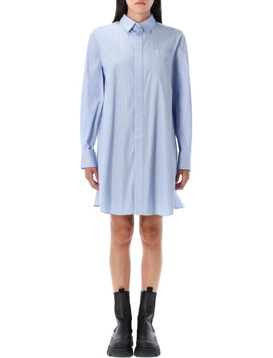 25FW 사카이 미디 원피스 2508004 458 LIGHTBLUE STRIPE