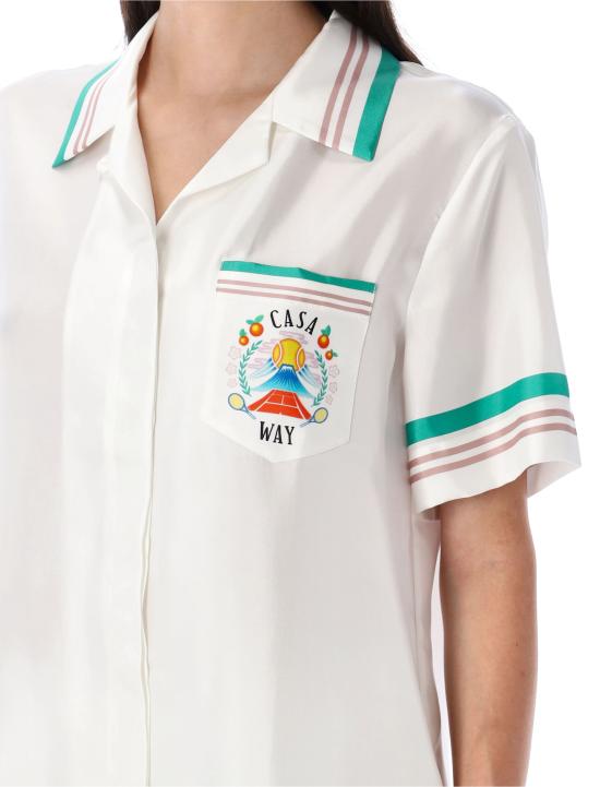 25FW 카사블랑카 셔츠 WPF25SH20007 CASAWAY CASA WAY WHITE - CASABLANCA