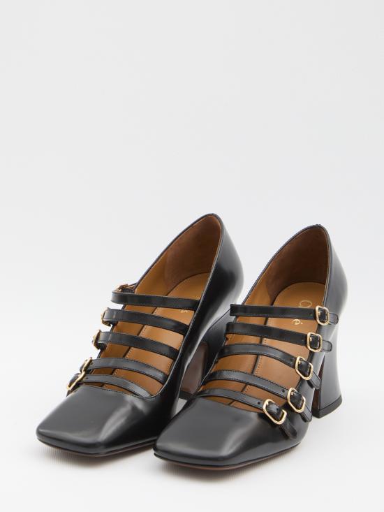 25FW 끌로에 뮬/슬리퍼 CHC25A11COL 001 BLACK - CHLOE