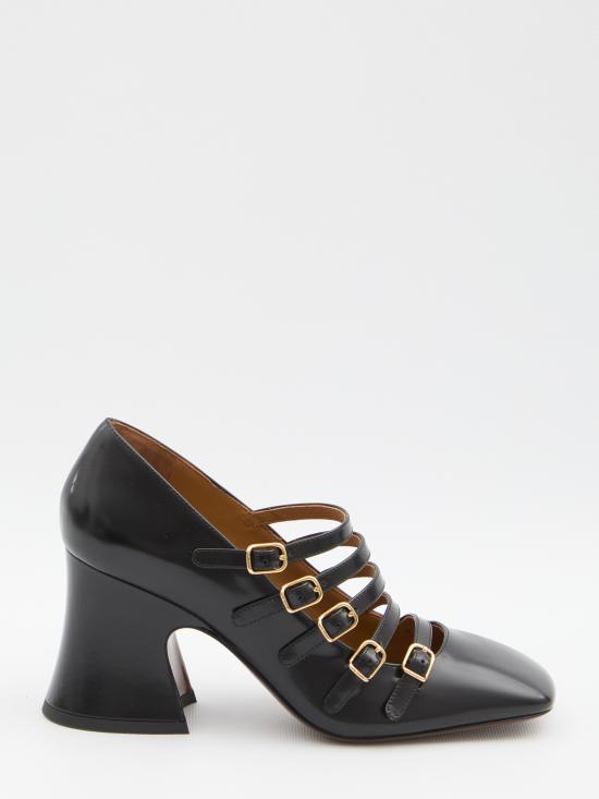 25FW 끌로에 뮬/슬리퍼 CHC25A11COL 001 BLACK