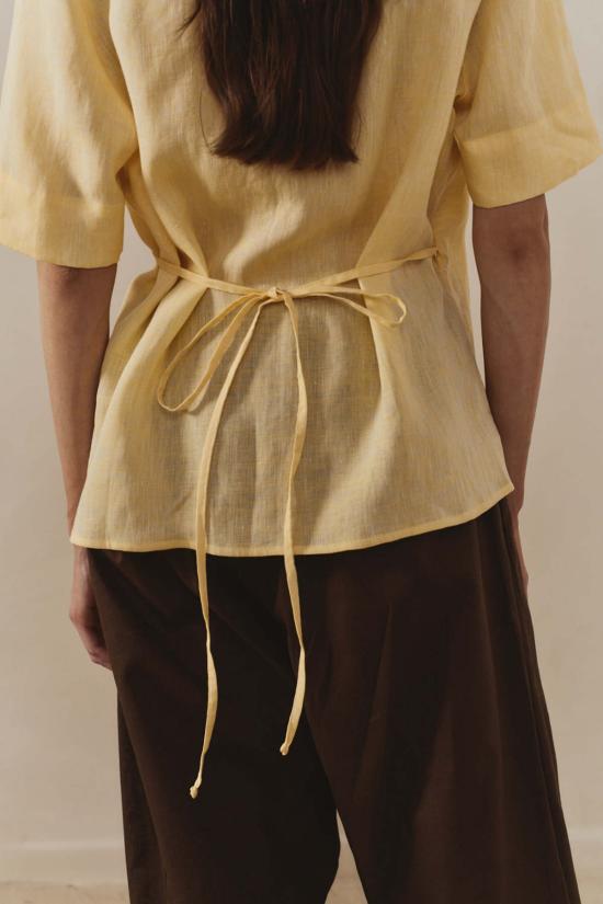  다두라 블라우스 다투라 뷰르 리넨 랩 탑 - DATURA