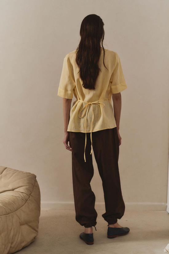  다두라 블라우스 다투라 뷰르 리넨 랩 탑 - DATURA