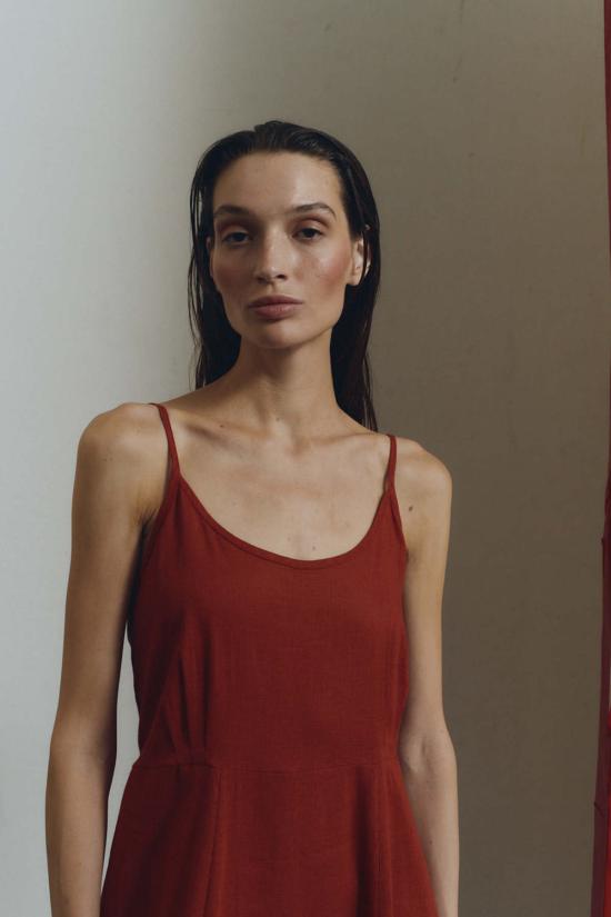  다두라 숏 원피스 다투라 고데 슬립 드레스 - DATURA