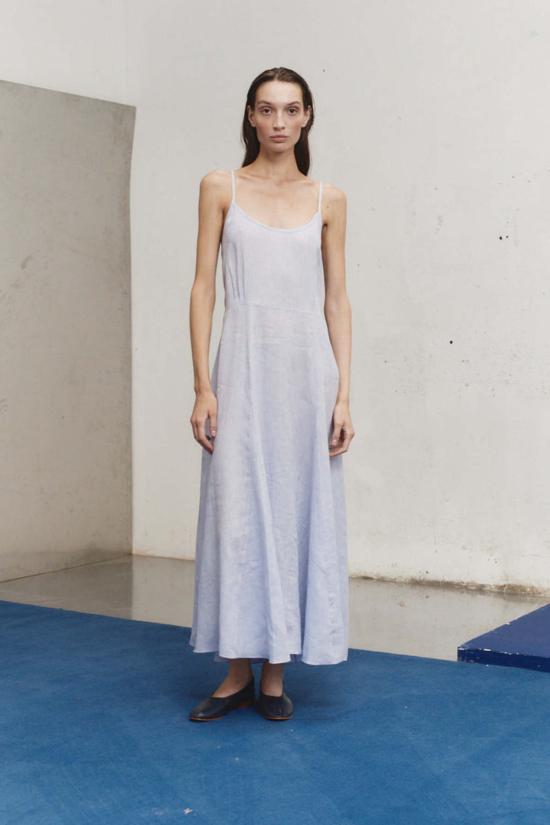  다두라 롱 원피스 다투라 클라우드 리넨 고데 슬립 드레스 - DATURA