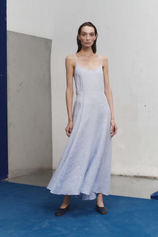  다두라 롱 원피스 다투라 클라우드 리넨 고데 슬립 드레스