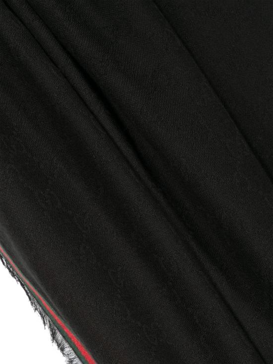 25SS 구찌 GG 로고 자카드 머플러 795284 4G4831066 Black - GUCCI