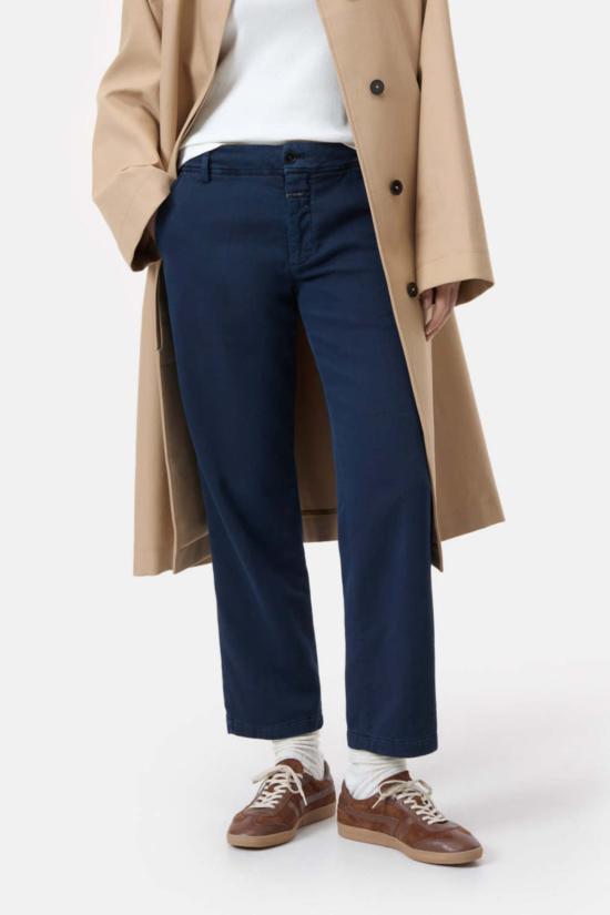  클로즈드 크롭 팬츠 닫힌 세란돈 팬츠 다크 나이트 - CLOSED