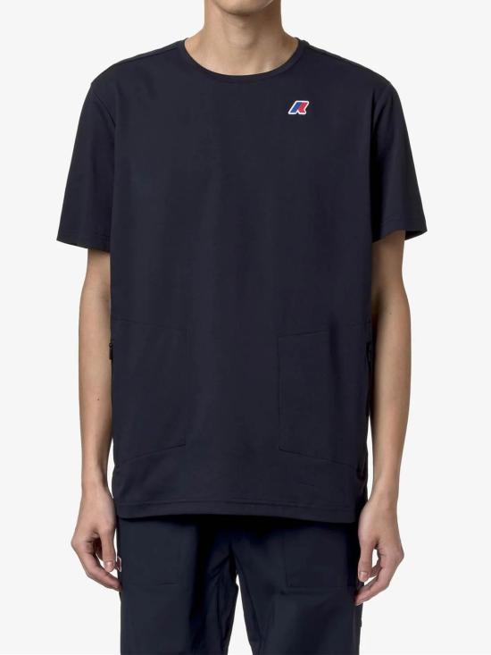 25SS 까웨 반팔 티셔츠 K1141LWUNISEXK89 Blue - K-WAY
