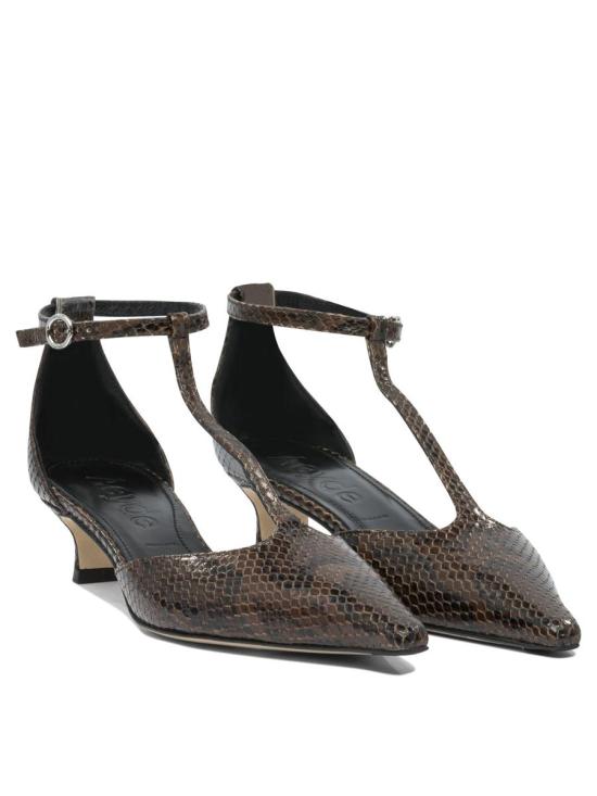 25FW 에이드 힐/펌프스 LIZ SNAKE PRINTCALF LEATHER MOKA BROWN - AEYDE
