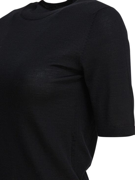 25FW 막스마라 반팔 티셔츠 2521366161 GERICO002 BLACK - MAX MARA