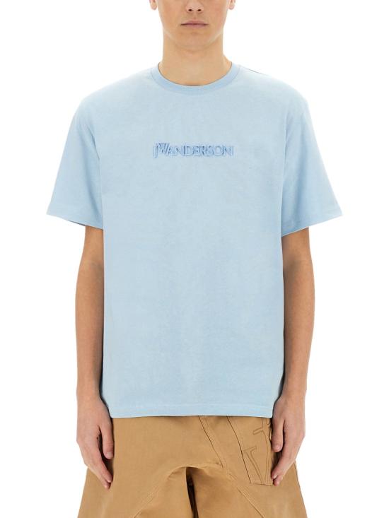 25SS JW앤더슨 반팔 티셔츠 JT0258 PG1510806 AZURE