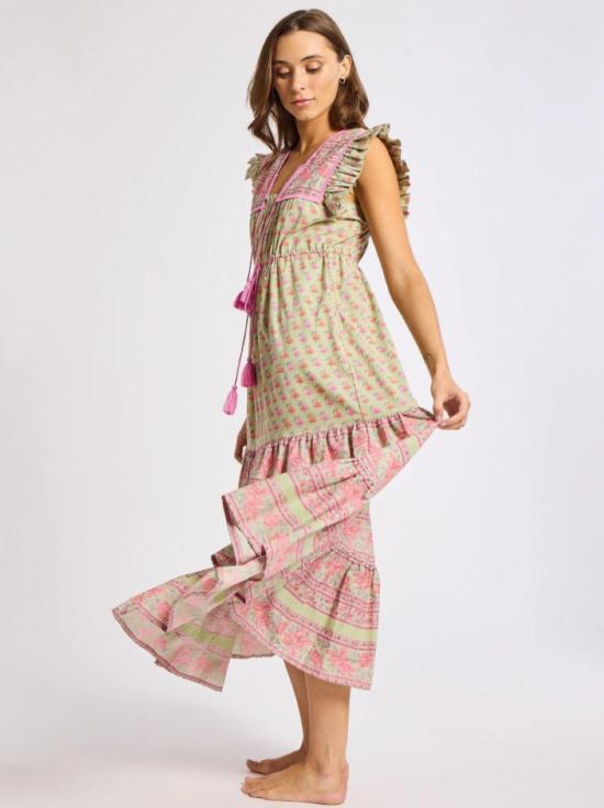  Mille 숏 원피스 밀레 에스메 튤립 프린트 드레스 - MILLE