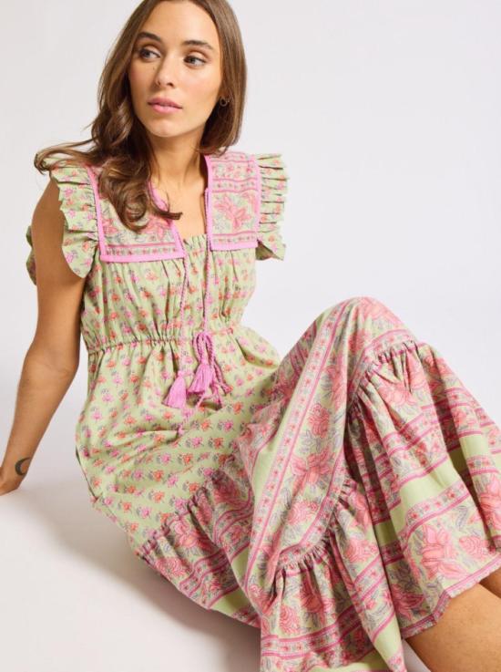  Mille 숏 원피스 밀레 에스메 튤립 프린트 드레스 - MILLE