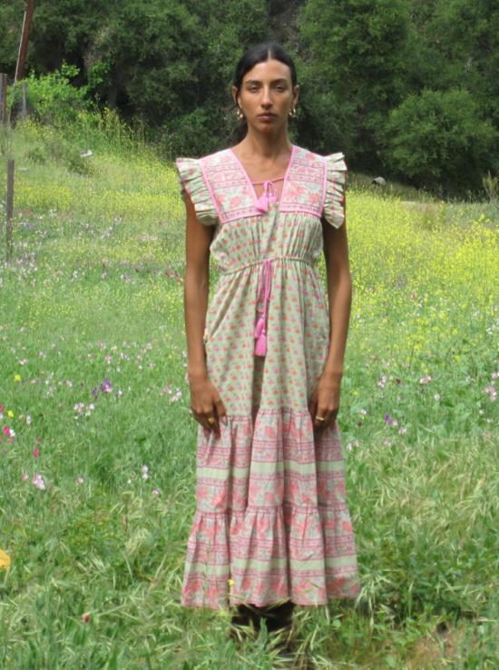  Mille 숏 원피스 밀레 에스메 튤립 프린트 드레스 - MILLE