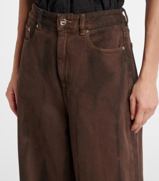  가니 데님 원피스 오버다이드 헤비 데님 배기 진 - GANNI