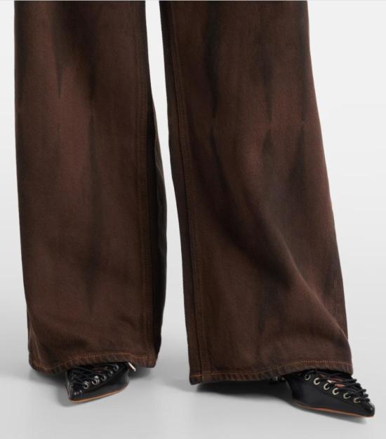  가니 데님 원피스 오버다이드 헤비 데님 배기 진 - GANNI